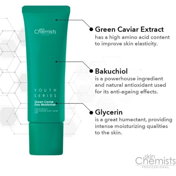 Skin Chemists London Green Caviar Sea Grapes Day Moisturizer - New - Picture 1 of 5